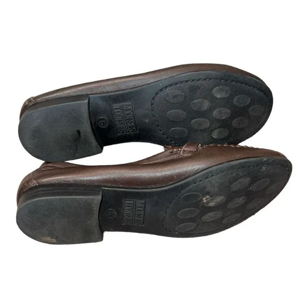 Mooties Tootsies Momallory Women’s Leather Slip On Loafers Red Size 6 - Picture 4 of 6